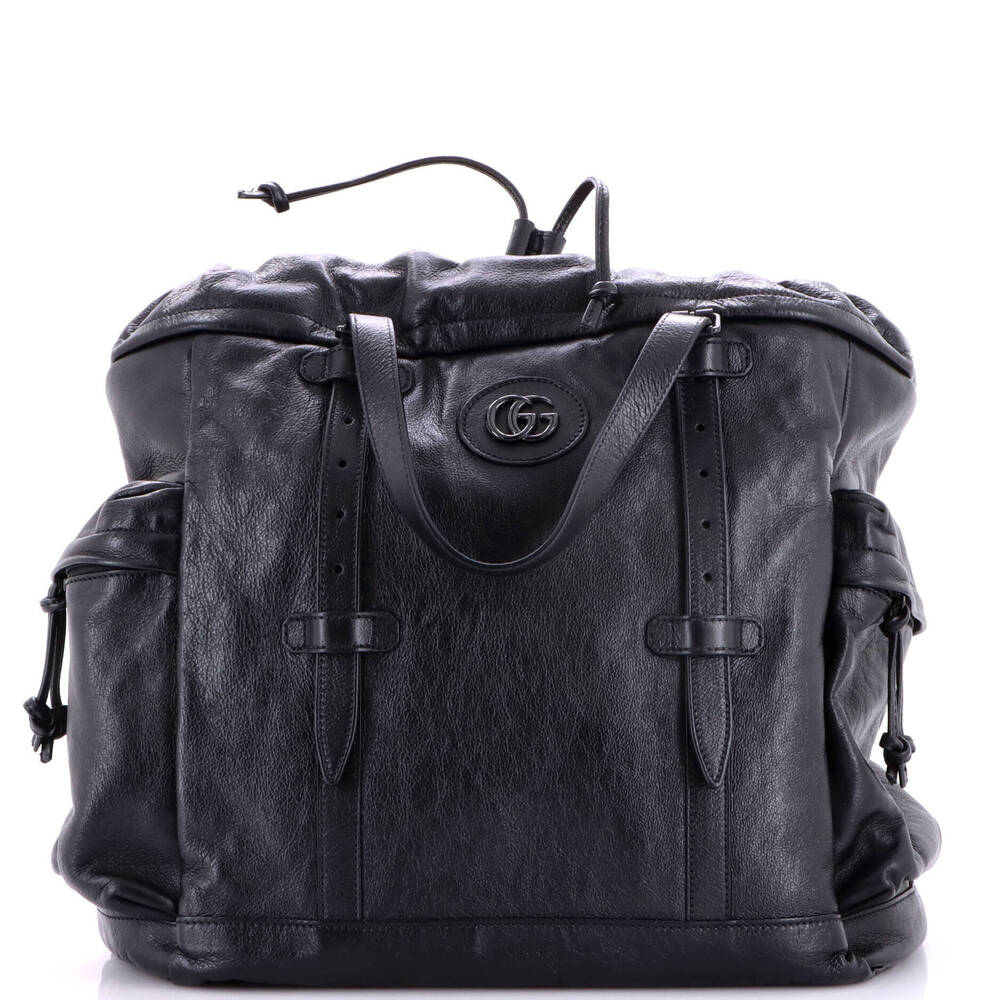 Gucci Tonal GG Drawstring Tote